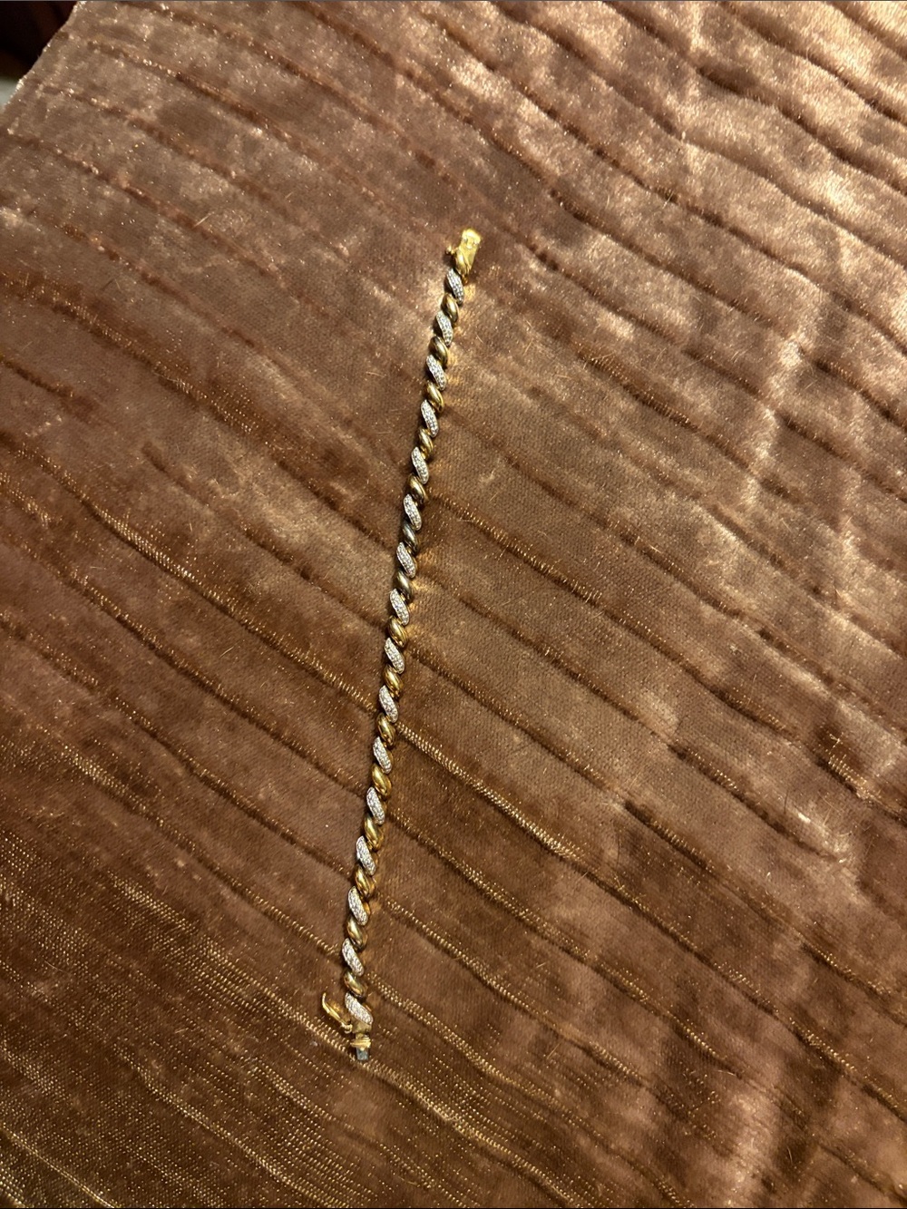 Gold and Silver Twisted Rope Bracelet - Women Jewelry